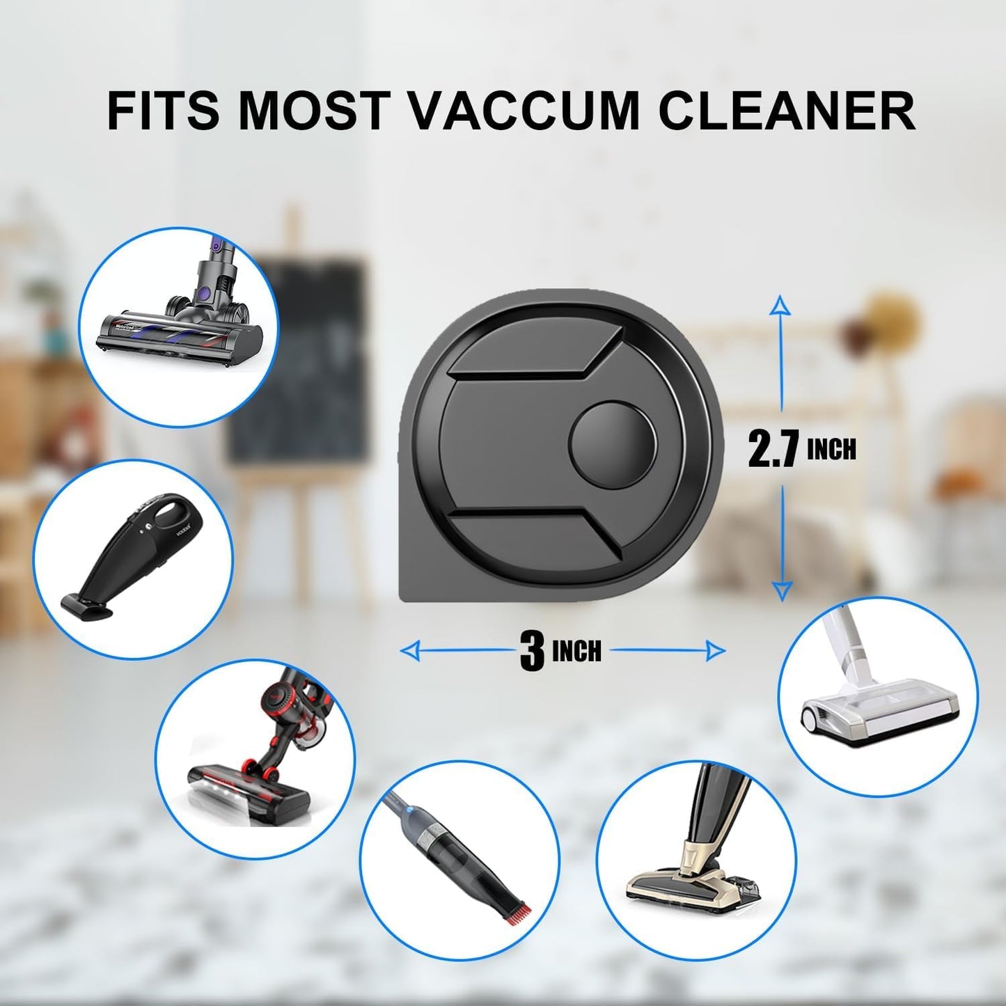 Rechargeable Vacuum Dust Detection LED Light Attachment