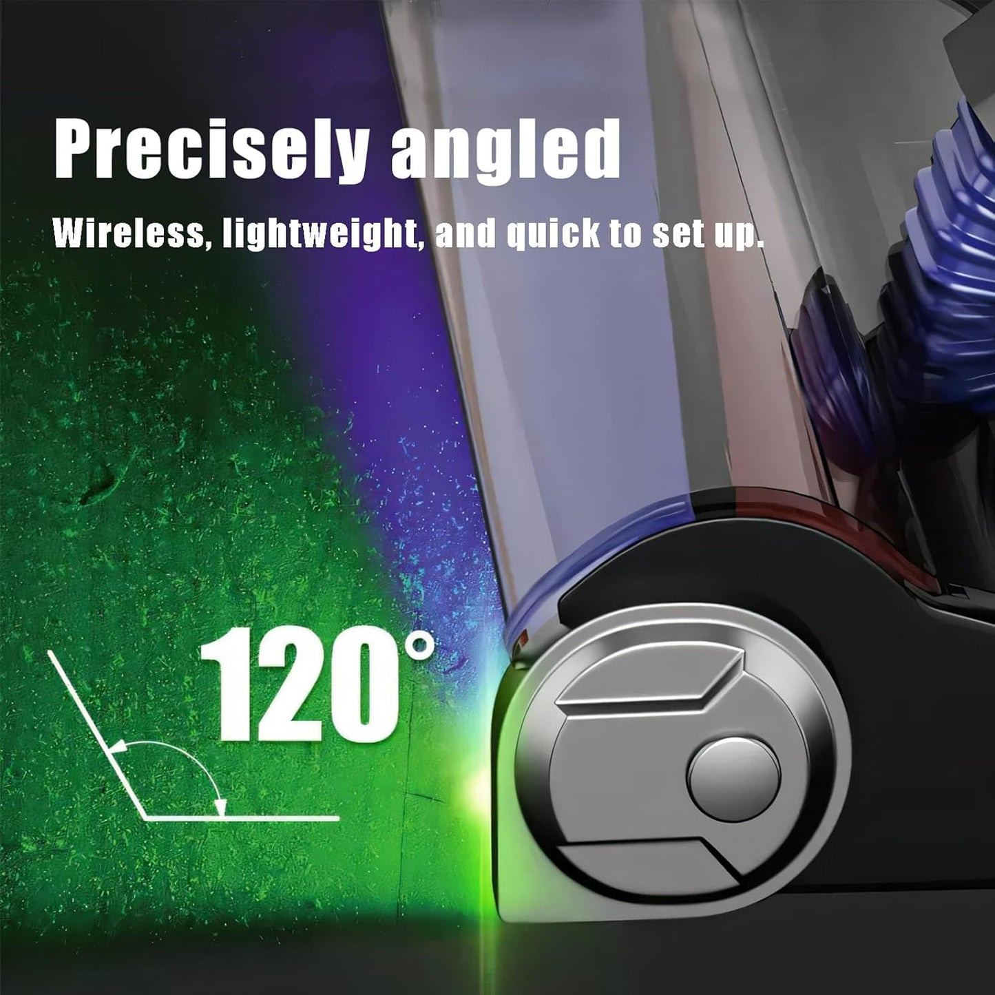 Rechargeable Vacuum Dust Detection LED Light Attachment 