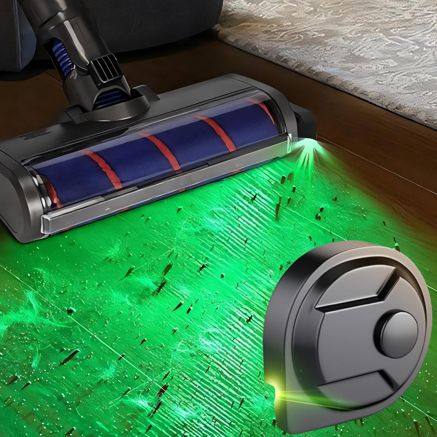 Rechargeable Vacuum Dust Detection LED Light Attachment 